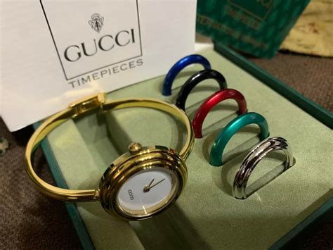 gucci bezel watch bands|authentic gucci bezel watch.